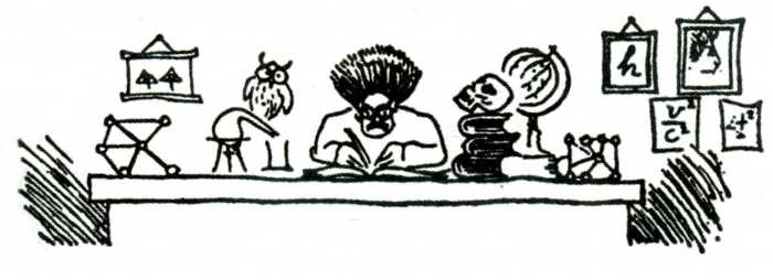 Ο Έρενφεστ /Φάουστ στο δωμάτιο μελέτης του