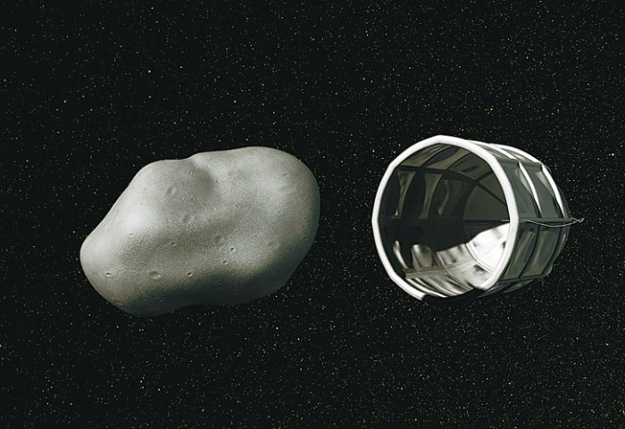 Τα σχέδια της εταιρείας Πλανητικοί Πόροι περιλαμβάνουν και τη «σύλληψη» ενός αστεροειδούς στο κύτος ενός μεγάλου διαστημοπλοίου.