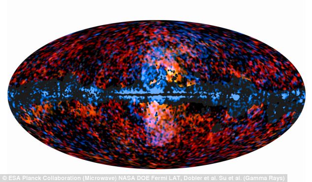 Μια δεύτερη άποψη των χαρτογραφημένων «γαλαξιακών geysers» 