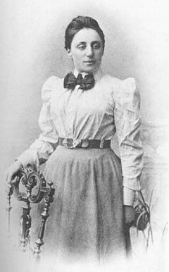 Emmy Noether http://en.wikipedia.org/wiki/Emmy_Noether