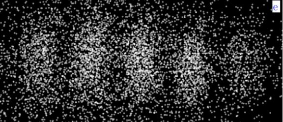 To αποτέλεσμα που κατέγραψε το πείραμα ήταν η συμβολή των ηλεκτρονίων.