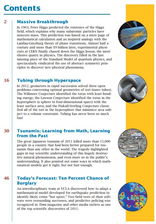 Διαβάστε τα περιεχόμενα ΕΔΩ: http://www.ams.org/bookstore/pspdf/happening-9-toc.pdf