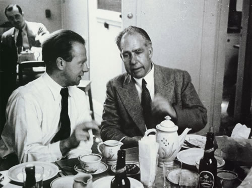 O Heisenberg μαζί με τον Bohr (Image Credit: AIP Niels Bohr Library)