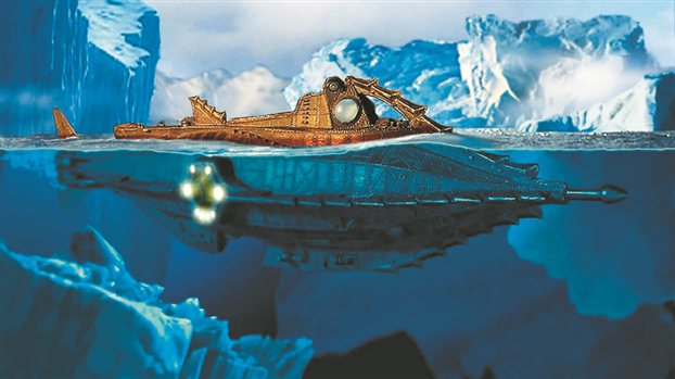 Το υποβρύχιο «Ναυτίλος» του πλοιάρχου Νέμο σε σύγχρονη έγχρωμη απόδοση