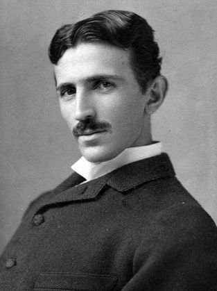O Nikola Tesla σε ηλικία 37 ετών,  το 1893