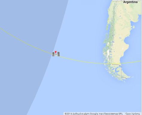 Παρακολουθήστε την πορεία του δορυφόρου κάνοντας κλικ πάνω στην εικόνα ή ΕΔΩ