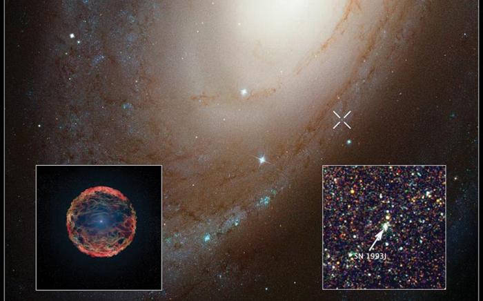 Η εικόνα της έκρηξης σουπερνόβα στον γαλαξία Μ81 από το τηλεσκόπιο Χαμπλ