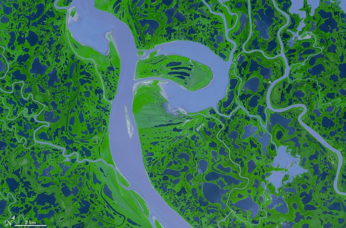 P: Mackenzie river delta, Canada