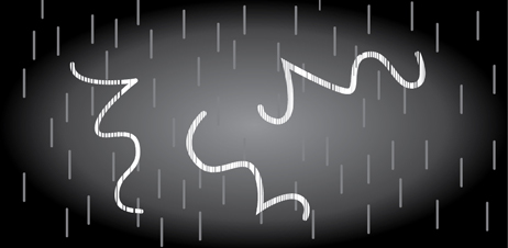 Αυτές οι περίεργες τροχιές οφείλονται στα ηλεκτρόνια ή τα ποζιτρόνια που παράγονται από την αλληλεπίδραση των κοσμικών ακτίνων με την ατμόσφαιρα