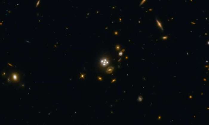 The Hubble Constant estimate from H0LiCOW, 71.9±2.7 kilometers per second per megaparsec, is accurate to 3.8 percent. Read more at: https://phys.org/news/2017-01-cosmic-lenses-universe-expansion.html#jCp